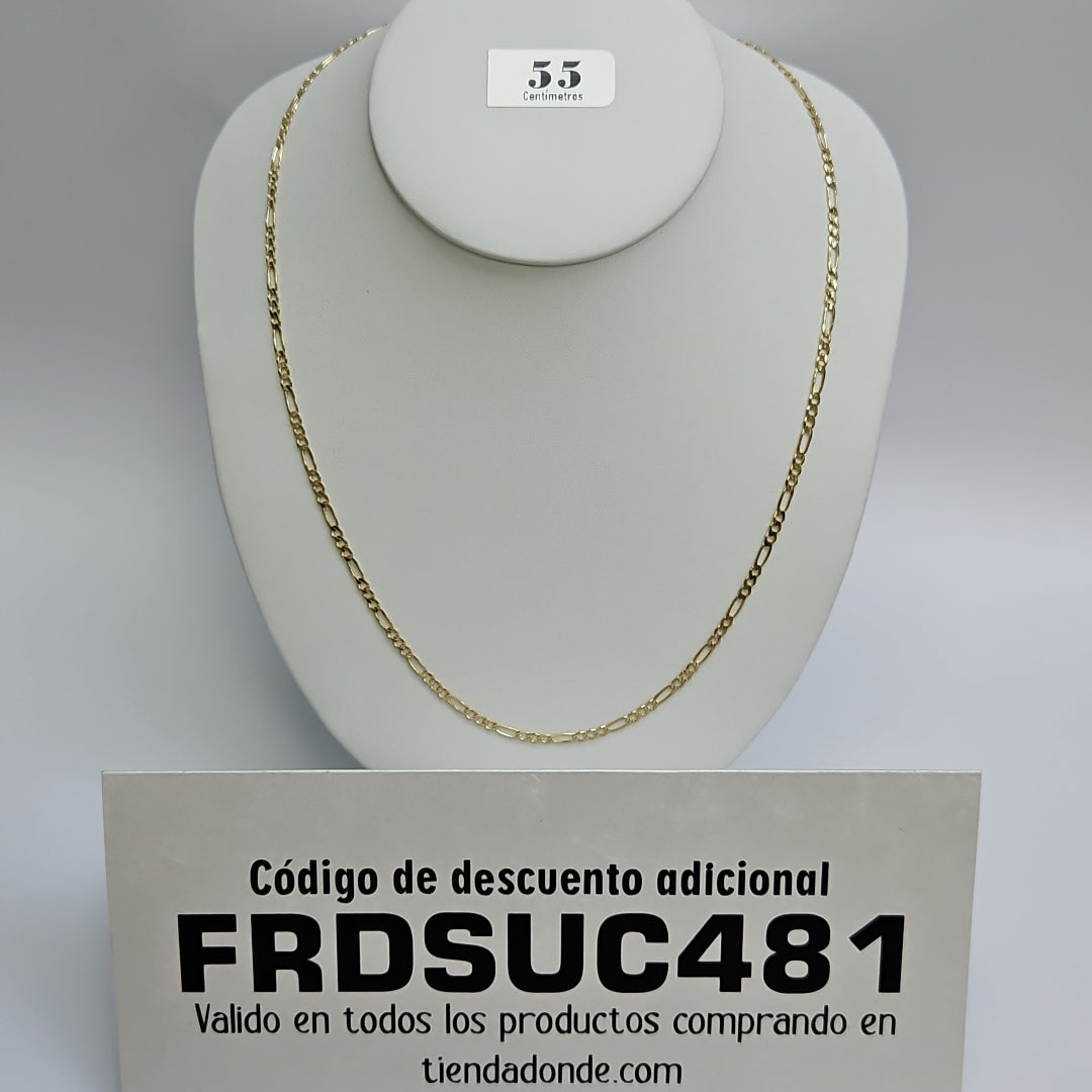 CADENAS 3X1 ORO 14K 55 CM 7.9 GR (NUEVO)