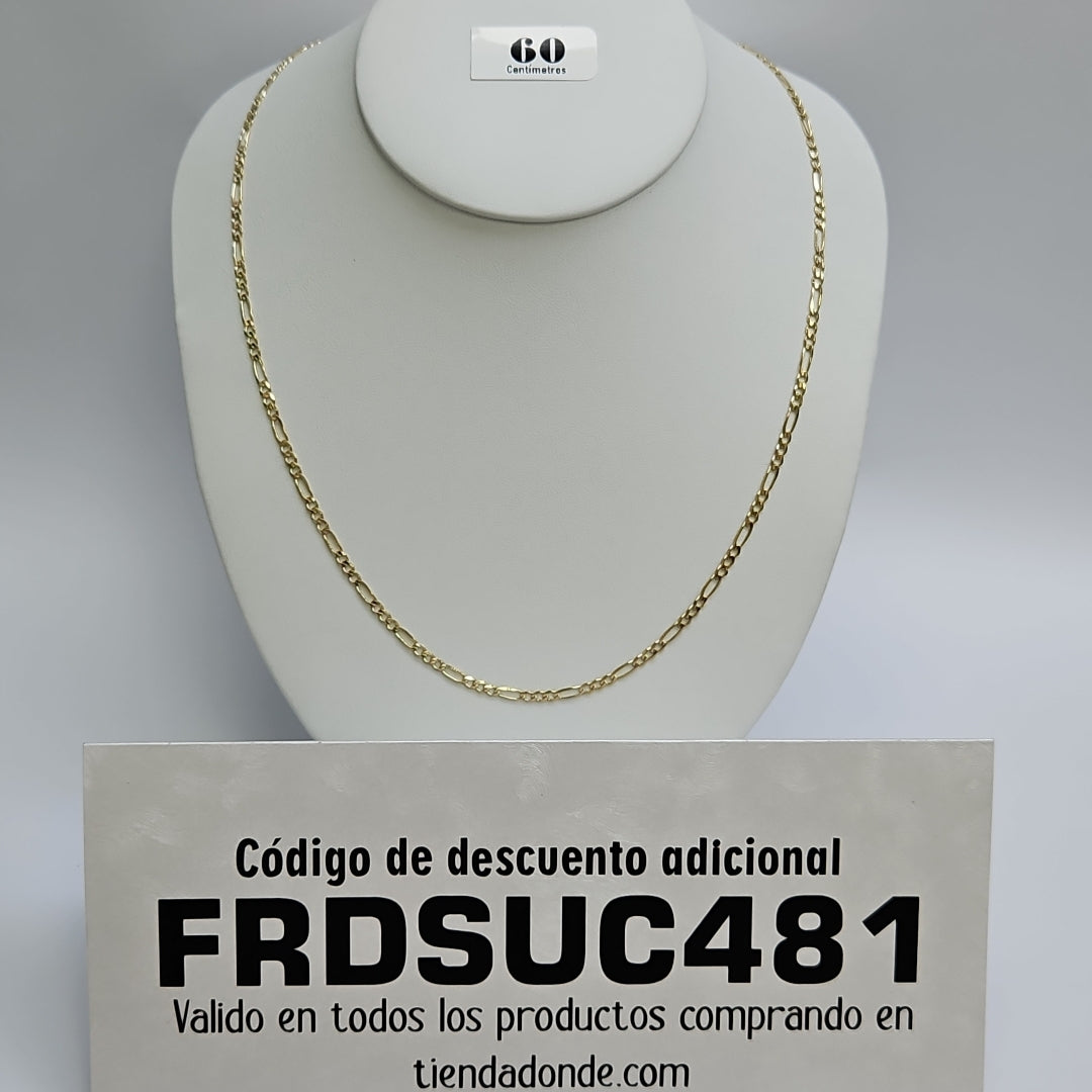 CADENAS 3X1 ORO 14K 60 CM 8.6 GR (NUEVO)