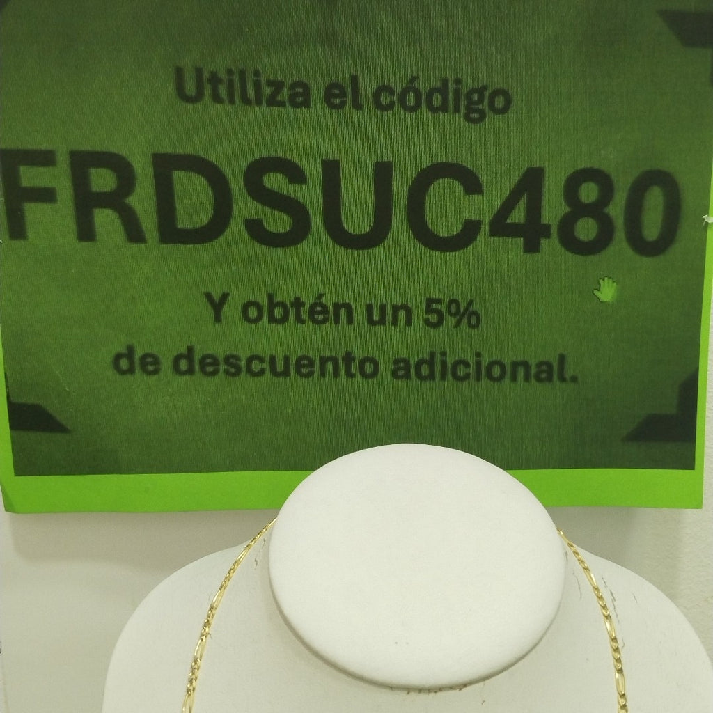 CADENAS 3X1 DIAMANTADA ORO 14K 55 CM 8.5 GR (NUEVO)