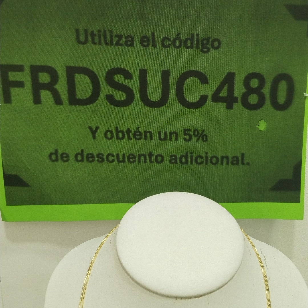 CADENAS 3X1 DIAMANTADA ORO 14K 55 CM 8.5 GR (NUEVO)
