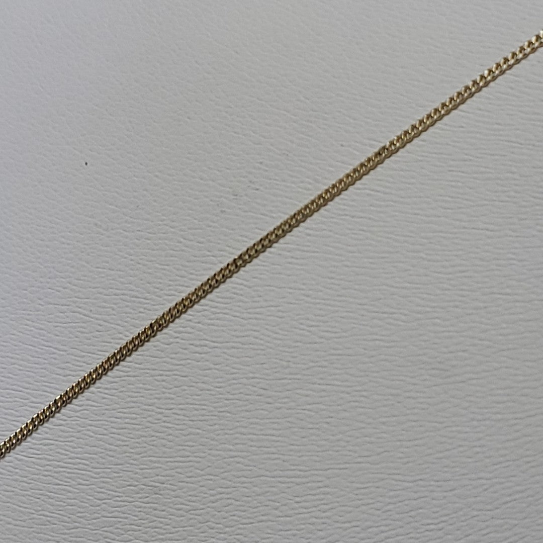 CADENAS TEJIDO BARBADA ORO 10K 55 CM 1.8 GR (NUEVO)