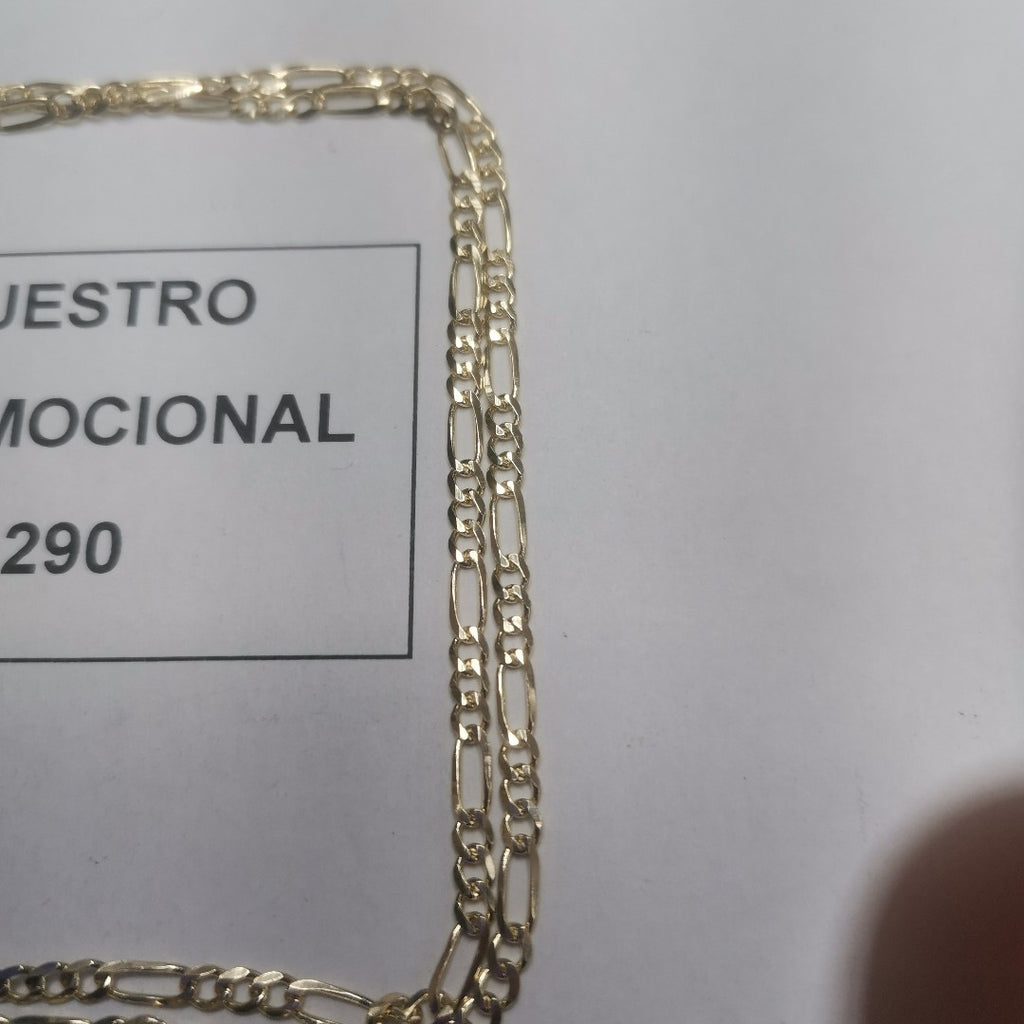 CADENAS 3X1 ORO 14K 55 CM 5 GR (NUEVO)