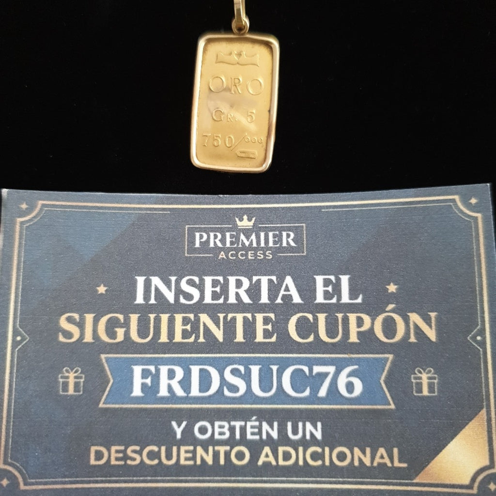 DIJE ORO 14 K 5,00 GRMS (SEMINUEVO)