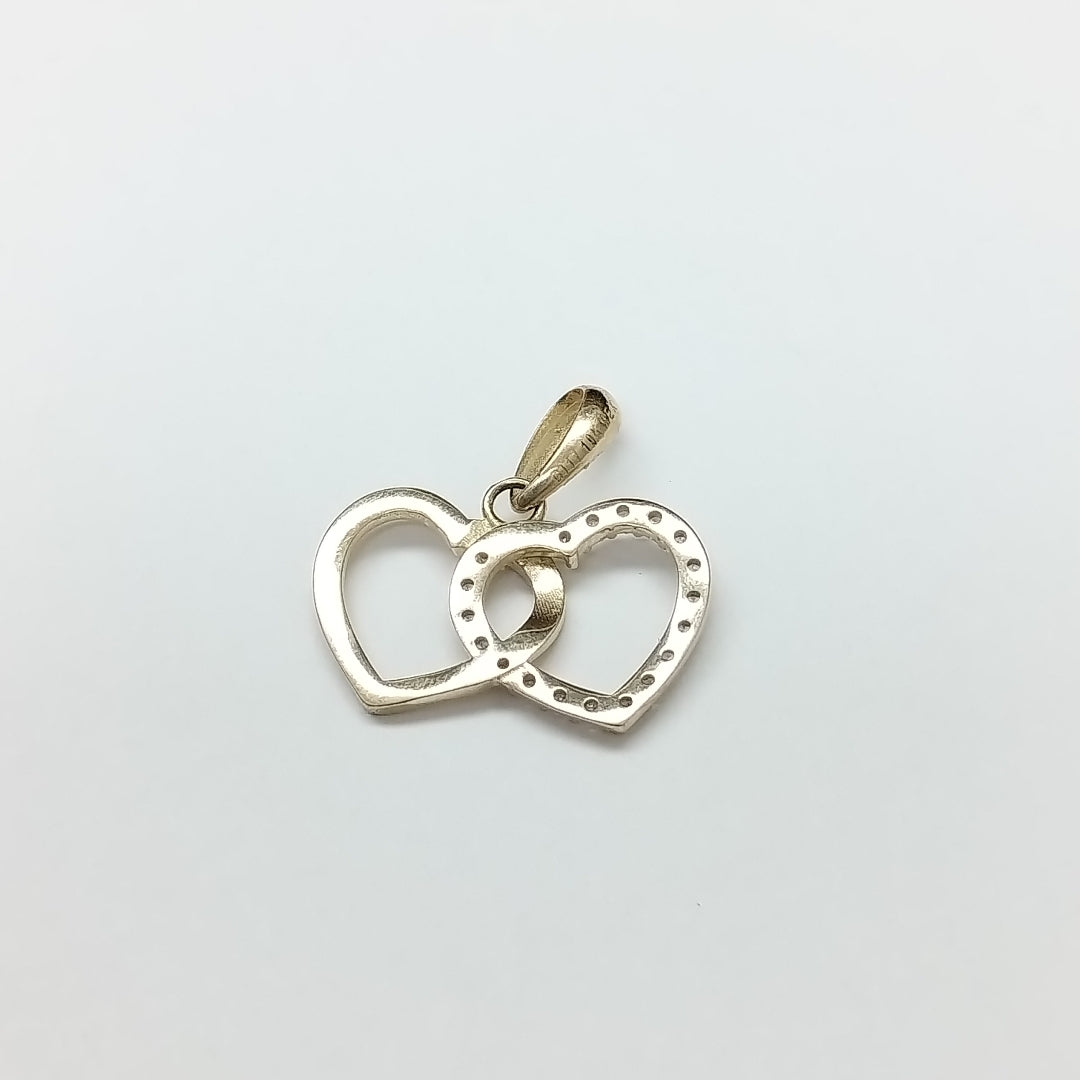 DIJES DOBLE CORAZON ORO 10K 1.5 GR (NUEVO)