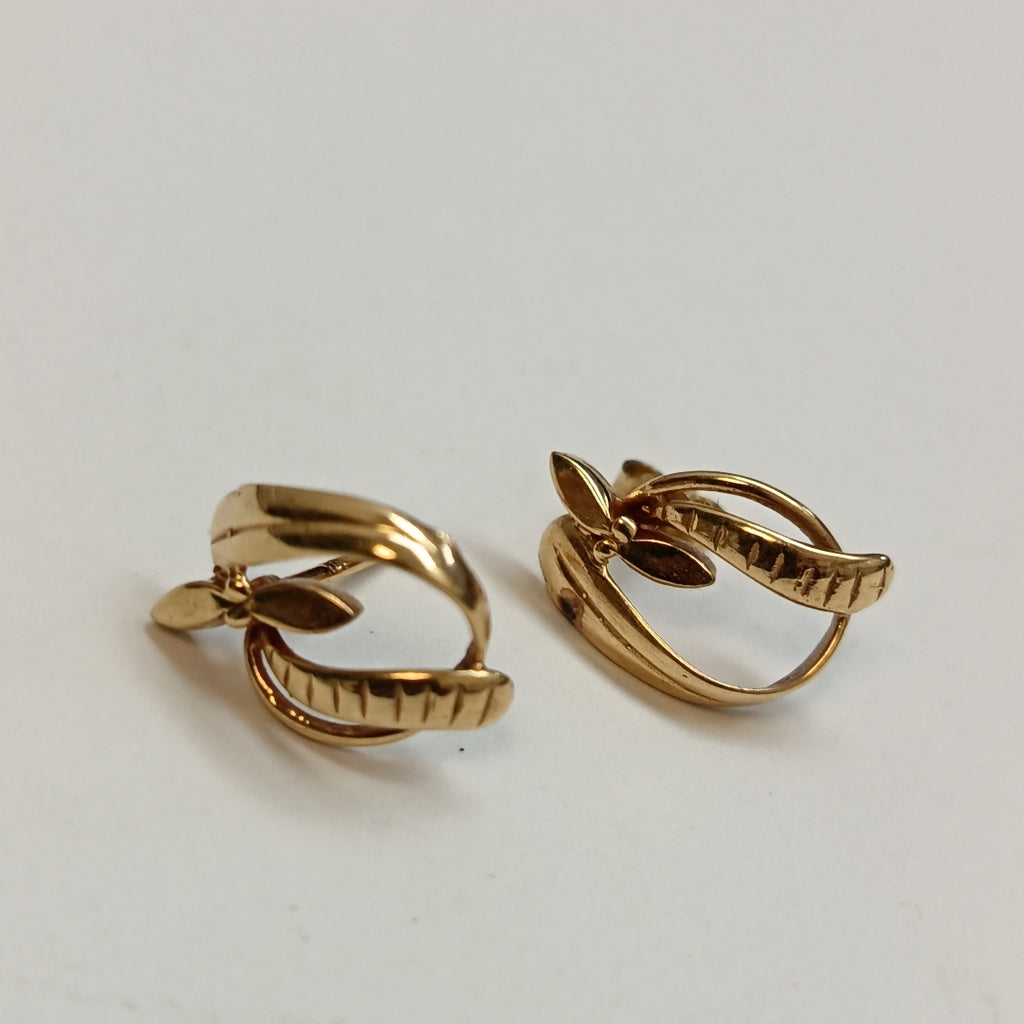 BROQUELES PAR ORO 14 K 2,10 GRMS (SEMINUEVO)
