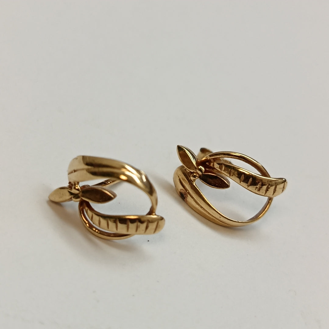 BROQUELES PAR ORO 14 K 2,10 GRMS (SEMINUEVO)