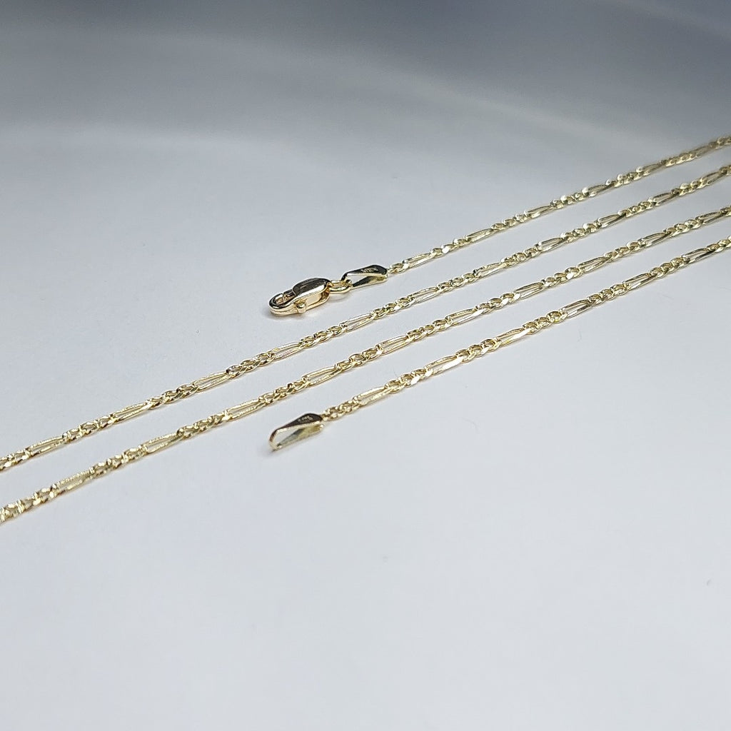 CADENAS 3X1 ORO 14K 55 CM 3.9 GR (NUEVO)