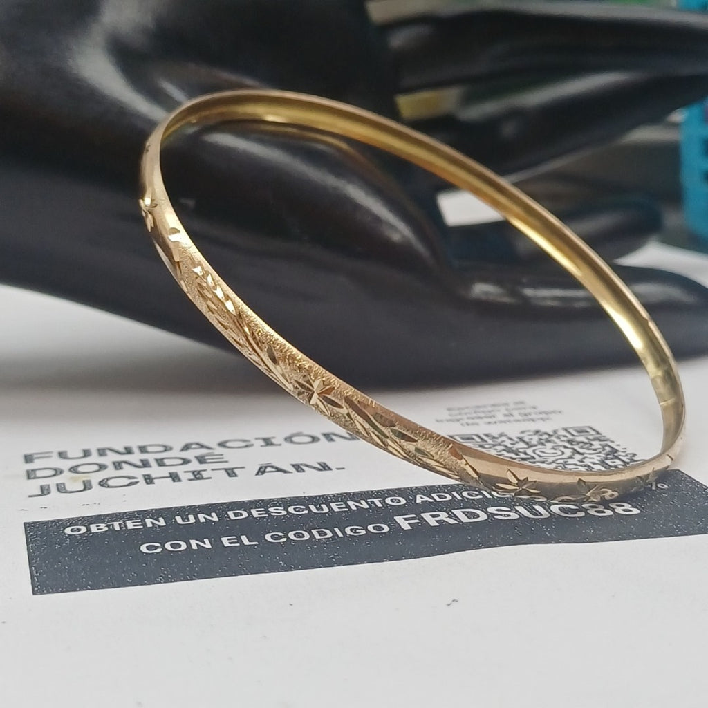 PULSERA RIGIDA ORO 10 K 5 GRMS (SEMINUEVO)