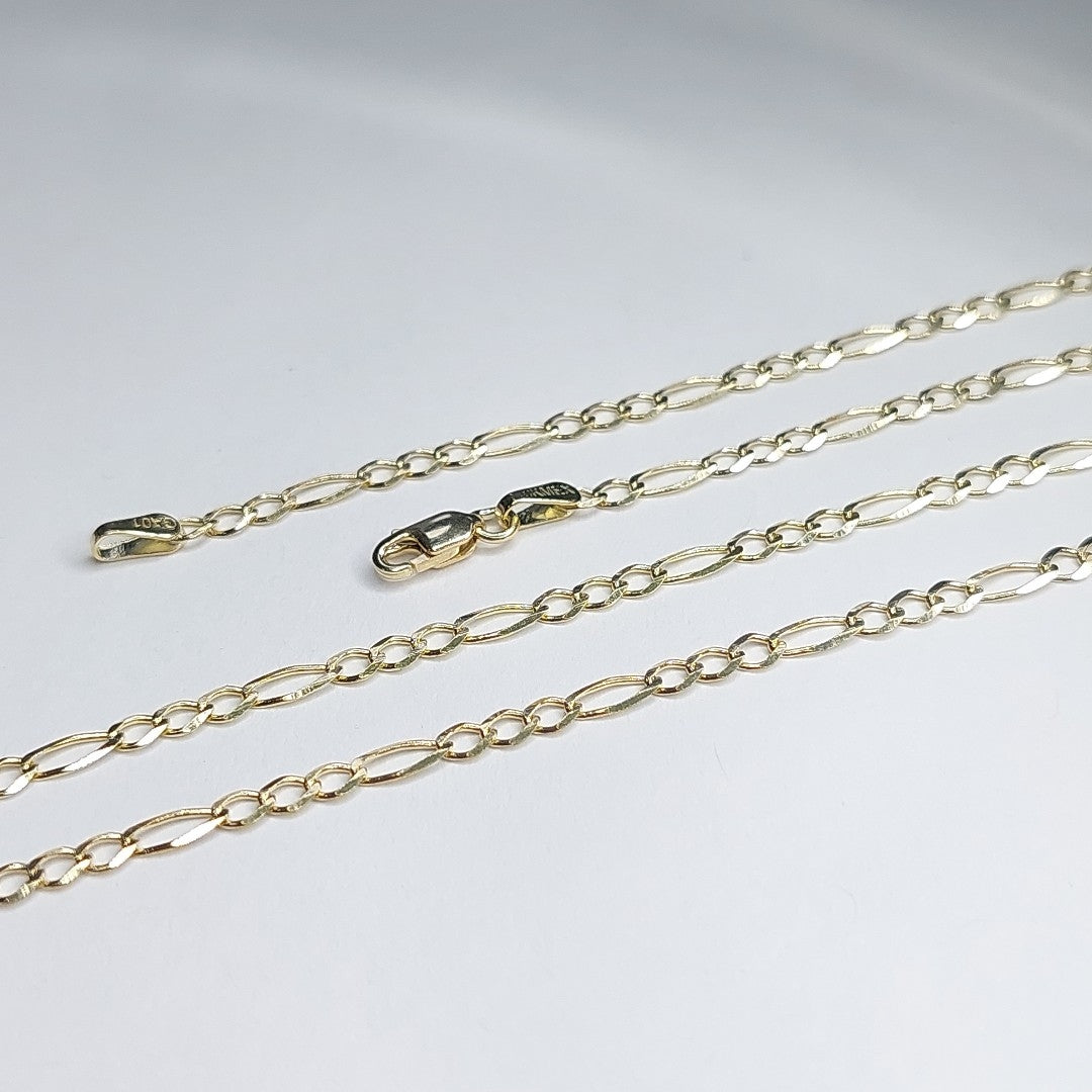 CADENAS TEJIDO 3X1 ORO 10K 60 CM 4.4 GR (NUEVO)