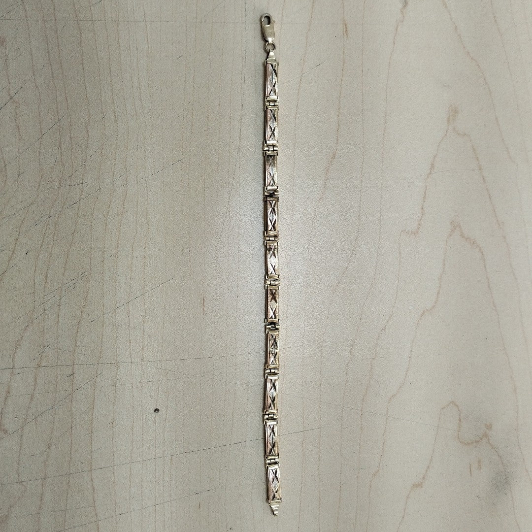 PULSERA ORO COMBINADO 14 K 11.1 GRMS (SEMINUEVO)