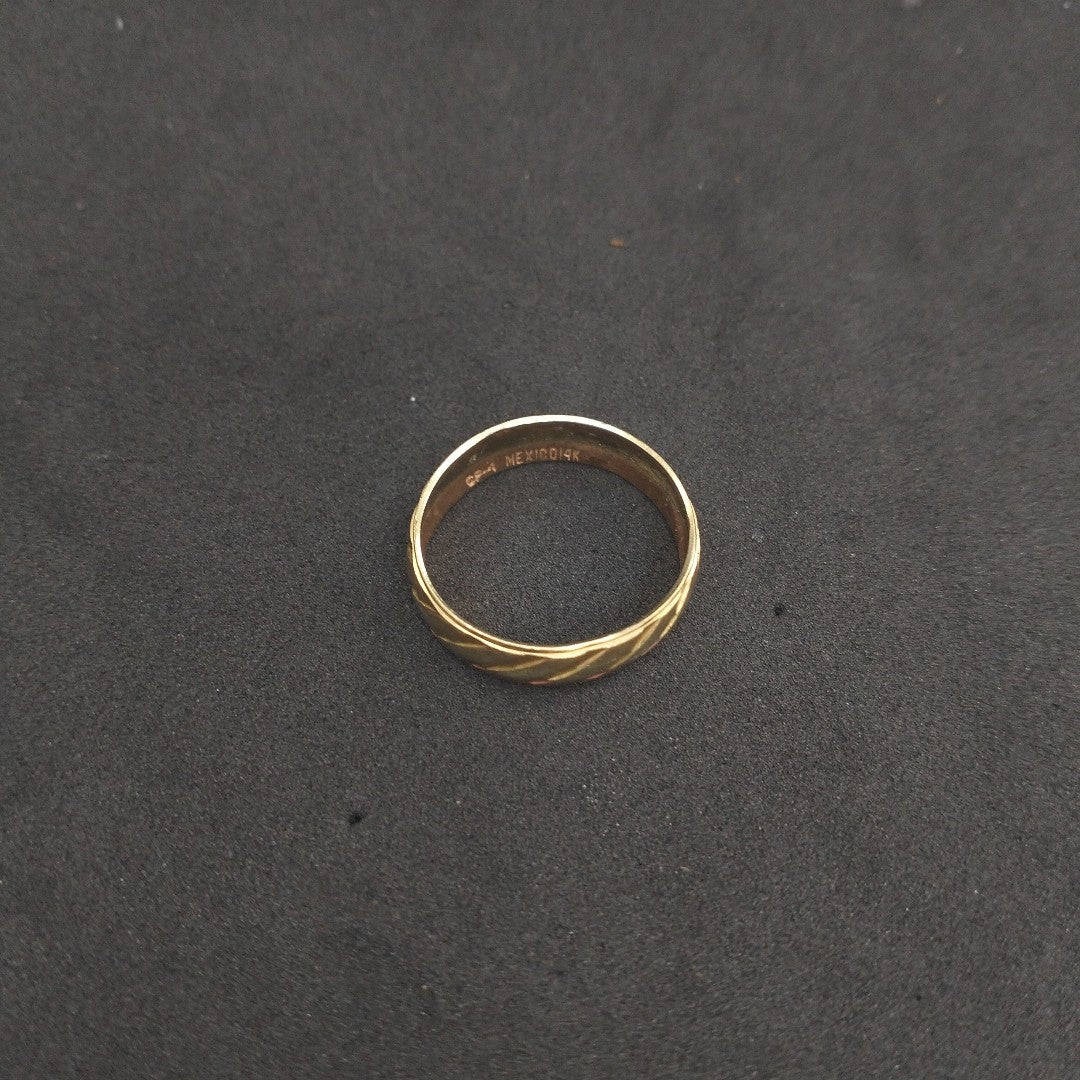ARGOLLA ORO COMBINADO 14 K 3.1 GRMS (SEMINUEVO)
