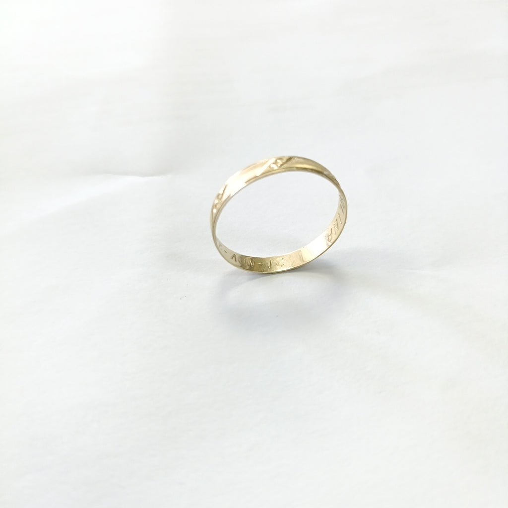 ARGOLLA ORO 10 K 1.2 GRMS (SEMINUEVO)
