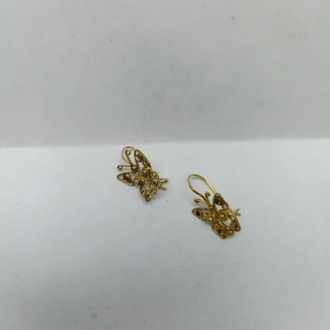 ARETES PAR ORO 8 K 1,40 GRMS (SEMINUEVO)