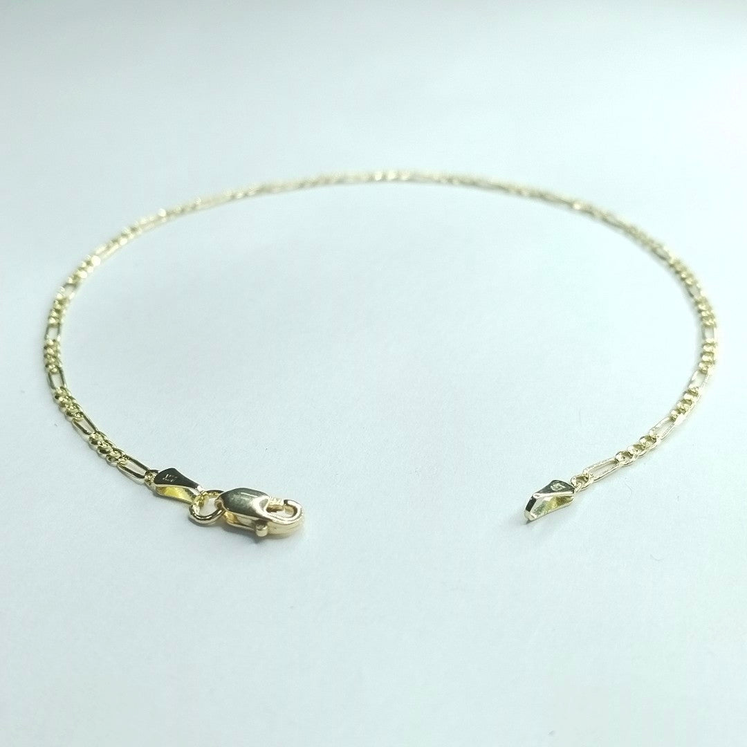 PULSERA 3X1 ORO 14K 21 CM 1.7 GR (NUEVO)