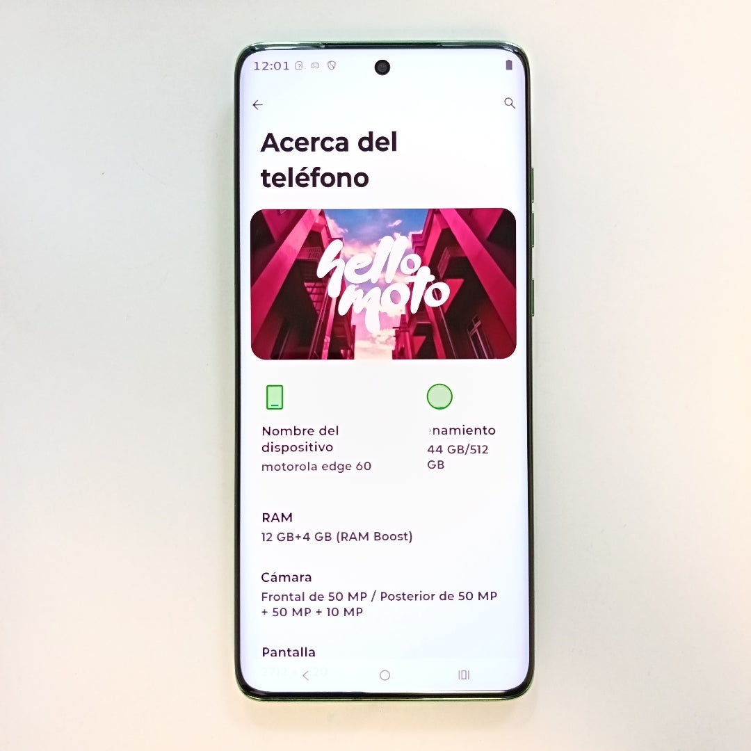 CELULAR MOTOROLA EDGE 60 XT2505-3 (2025) 512 GB 12 GB RAM (SEMINUEVO)