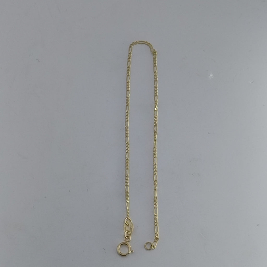 PULSERAS TEJIDO 3X1 ORO 14K 21 CM 1 GR (NUEVO)
