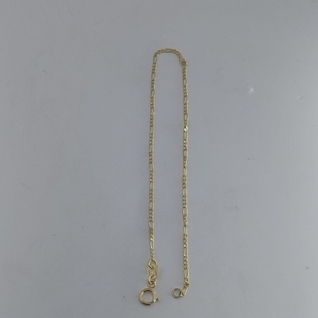 PULSERAS TEJIDO 3X1 ORO 14K 21 CM 1 GR (NUEVO)