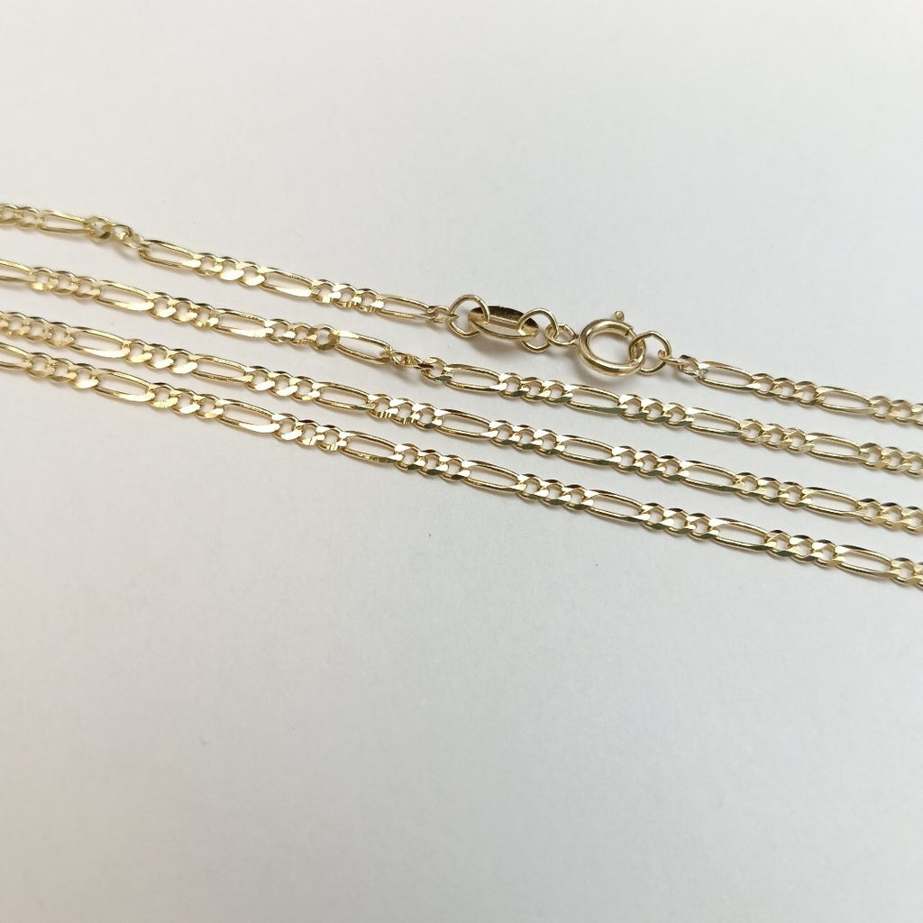 CADENAS TEJIDO 3X1 ORO 10K 50 CM 3 GR (NUEVO)