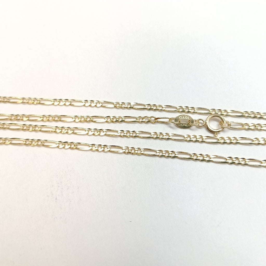 CADENAS TEJIDO 3X1 ORO 10K 55 CM 3.2 GR (NUEVO)