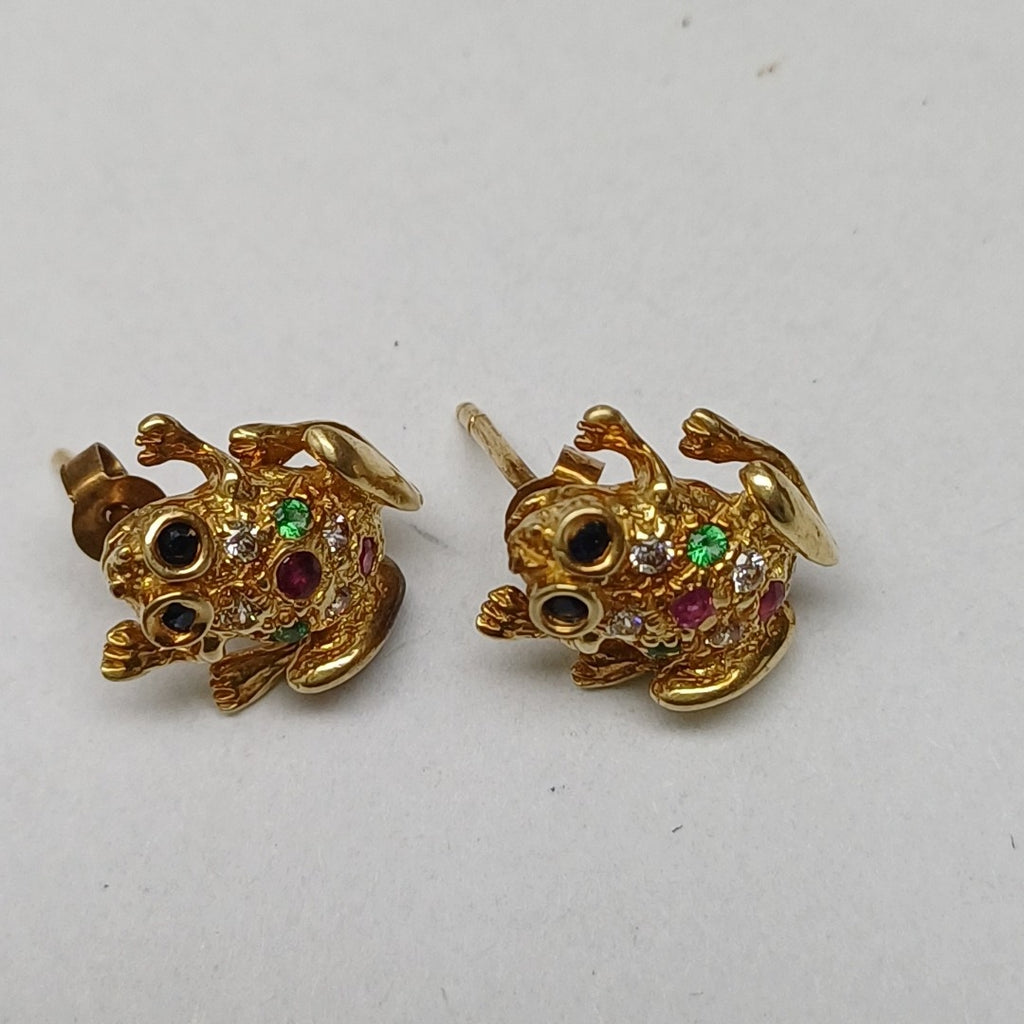 BROQUELES PAR ORO 14 K 3 GRMS (SEMINUEVO)