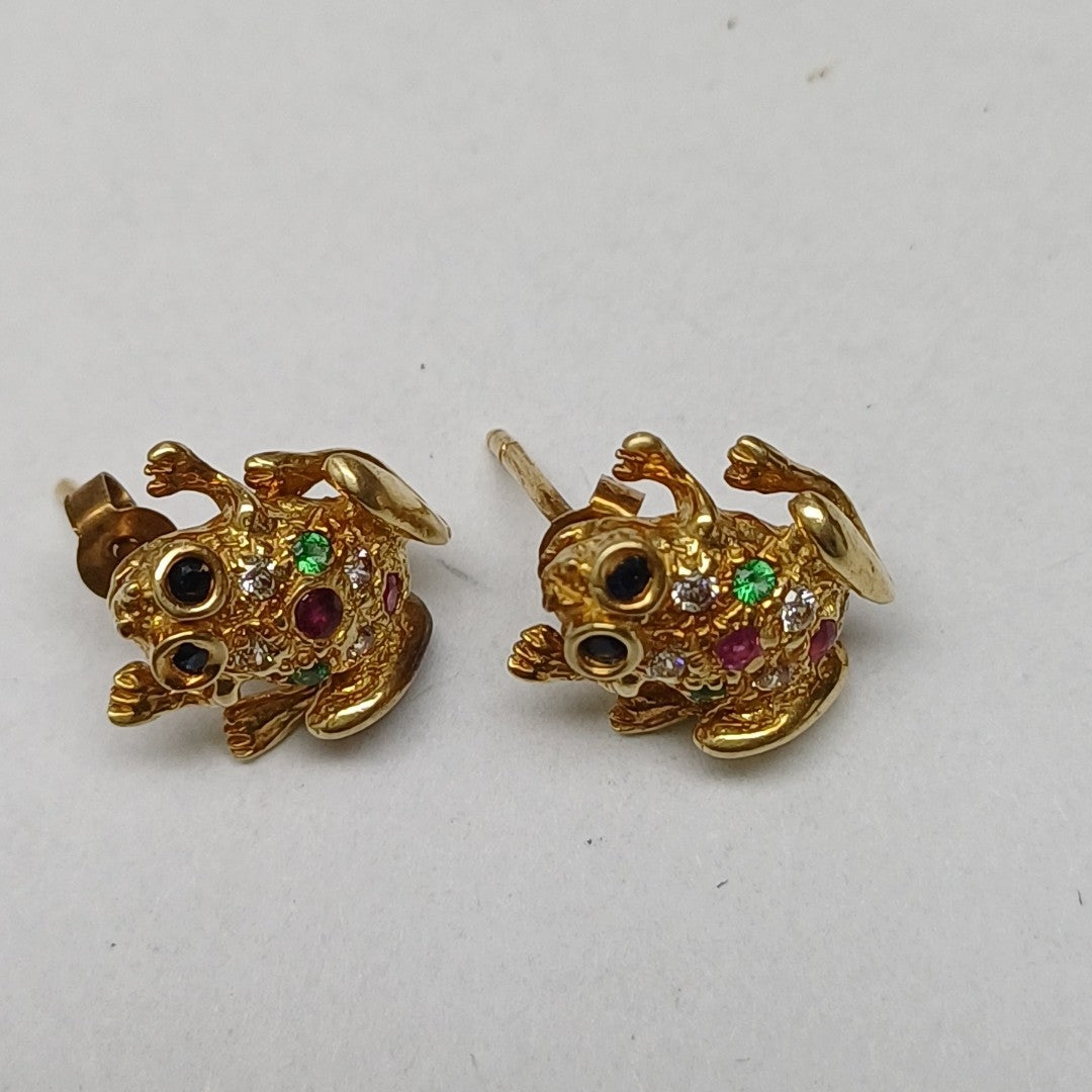 BROQUELES PAR ORO 14 K 3 GRMS (SEMINUEVO)