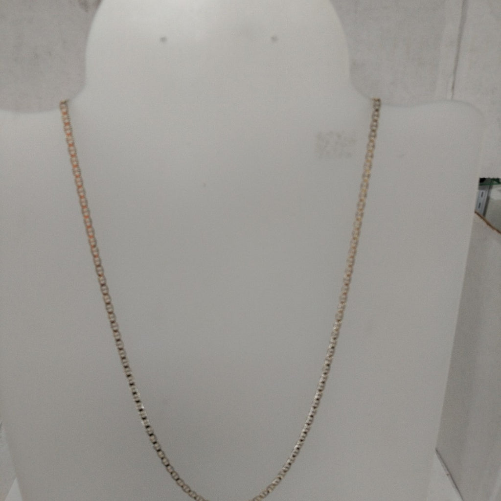 CADENAS TEJIDO GUCHI DIAMANTADO ORO 10K 55 CM 3.9 GR (NUEVO)