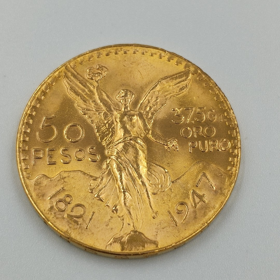 K1 41,60 GRMS 21 K IDENTIFICACIÓN MONEDA NOMINATIVA MONEDAS PESOS 50 PESOS (SEMINUEVO)
