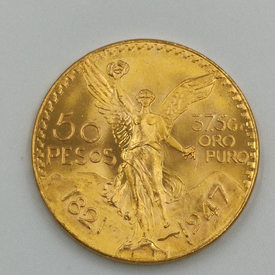 K1 41,60 GRMS 21 K IDENTIFICACIÓN MONEDA NOMINATIVA MONEDAS PESOS 50 PESOS (SEMINUEVO)