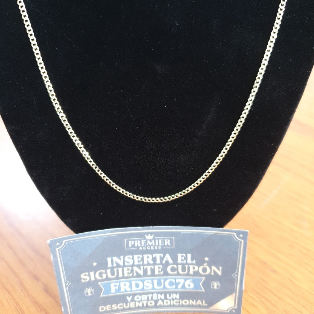 CADENAS TEJIDO BARBADA ORO 10K 50 CM 3.5 GR (NUEVO)