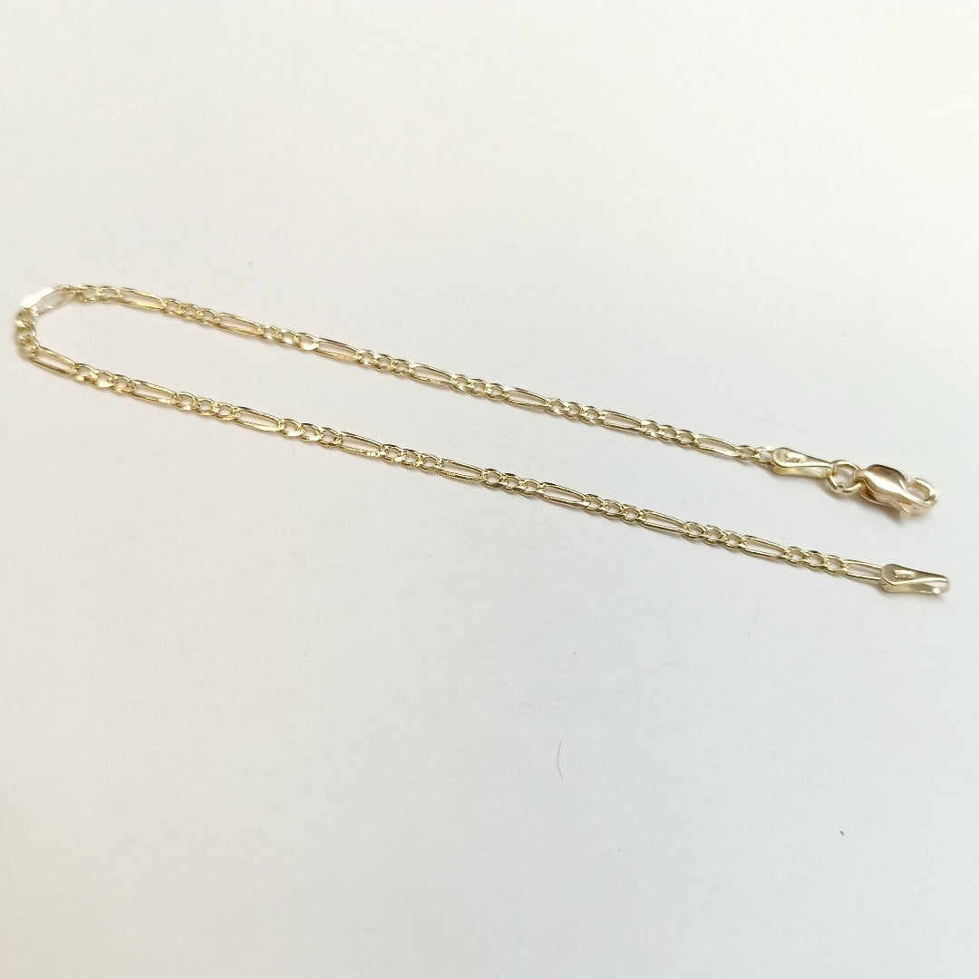 PULSERAS 3X1 ORO 14K 18 CM 1.6 GR (NUEVO)