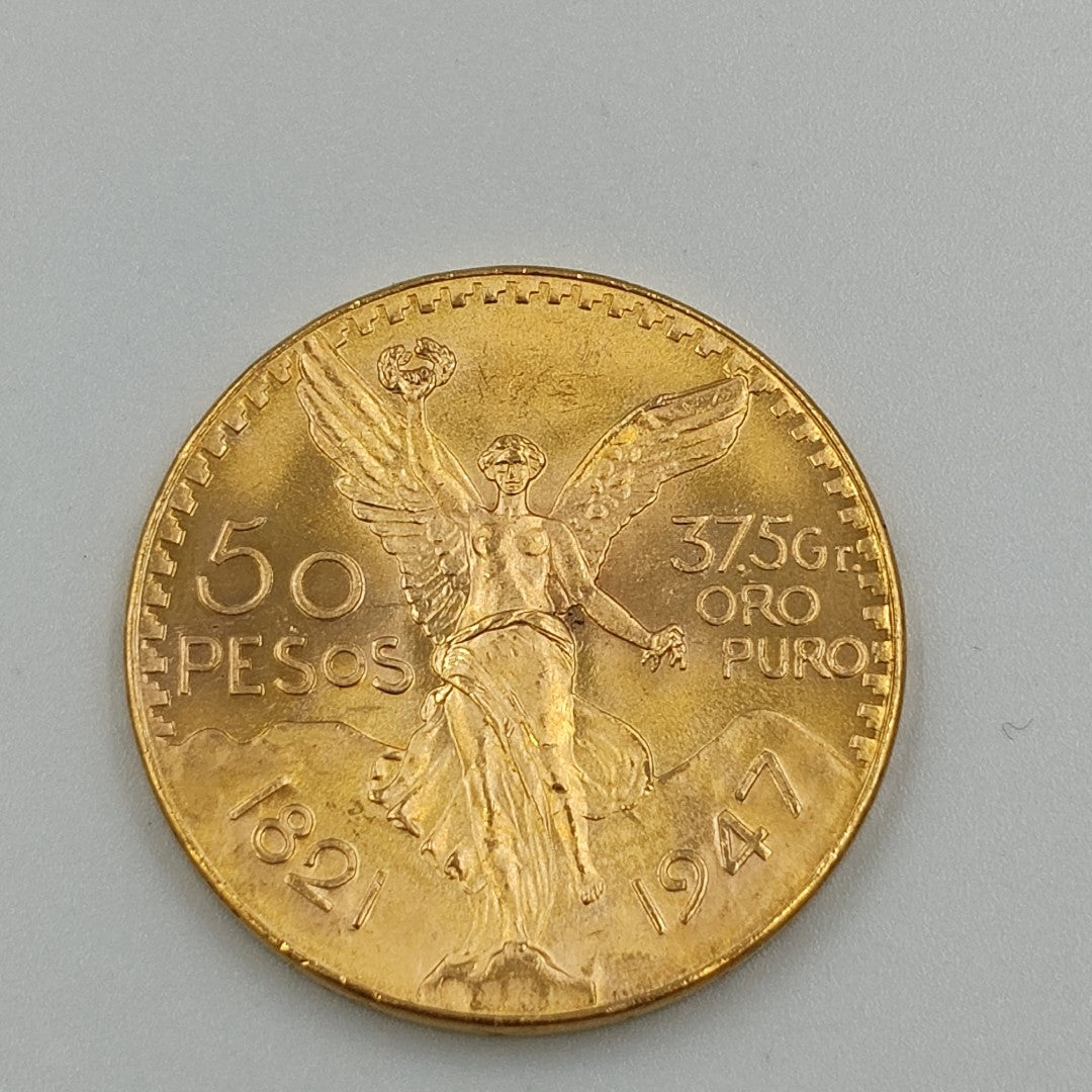 K1 41.6 GRMS 21 K IDENTIFICACIÓN MONEDA NOMINATIVA MONEDAS PESOS 50 PESO (SEMINUEVO)