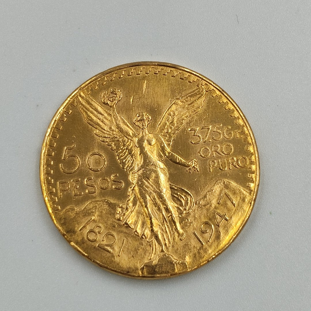 K1 41,60 GRMS 21 K IDENTIFICACIÓN MONEDA NOMINATIVA MONEDAS PESOS 50 PESOS (SEMINUEVO)