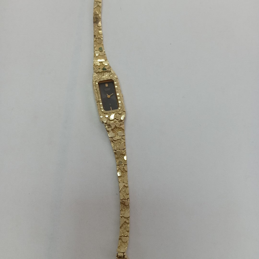 RELOJ CAJA ACERO PULSO ORO ORO 10 K 19.6 GRMS (SEMINUEVO)