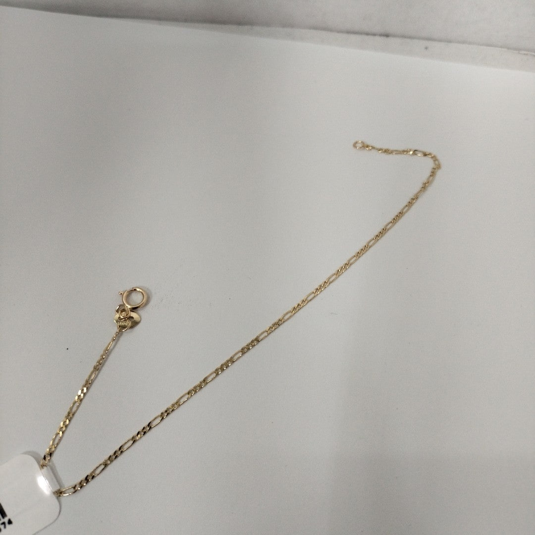 PULSERAS TEJIDO 3X1 ORO 14K 21 CM 1 GR (NUEVO)