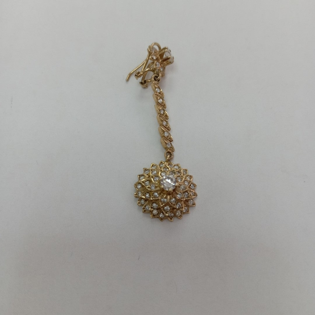 ARETES PAR ORO 14 K 7.1 GRMS (SEMINUEVO)
