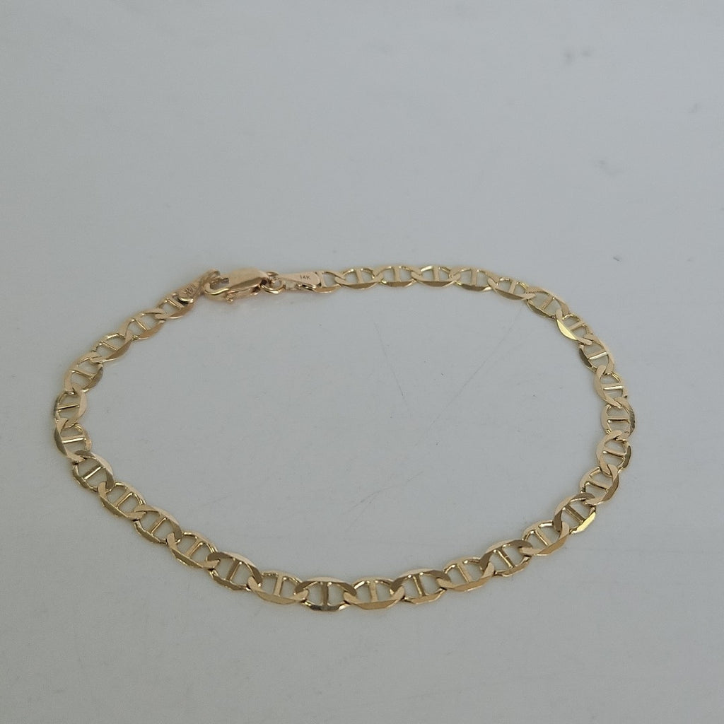 PULSERAS TEJIDO MARINERA ORO 14K 18 CM 2.9 GR (NUEVO)