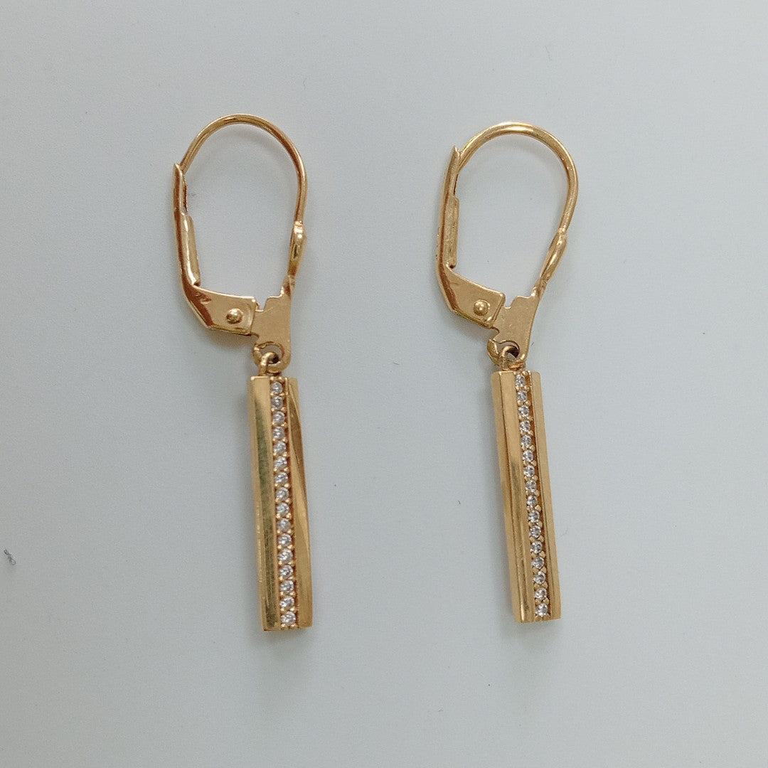 ARETES PAR ORO 14 K 2.5 GRMS (SEMINUEVO)