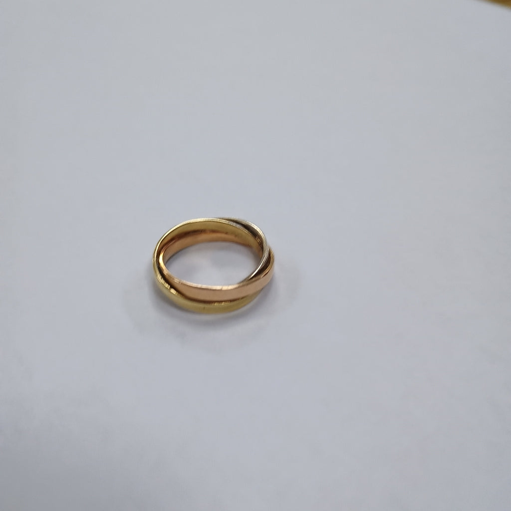 ARGOLLA ORO COMBINADO 14 K 4.3 GRMS (SEMINUEVO)