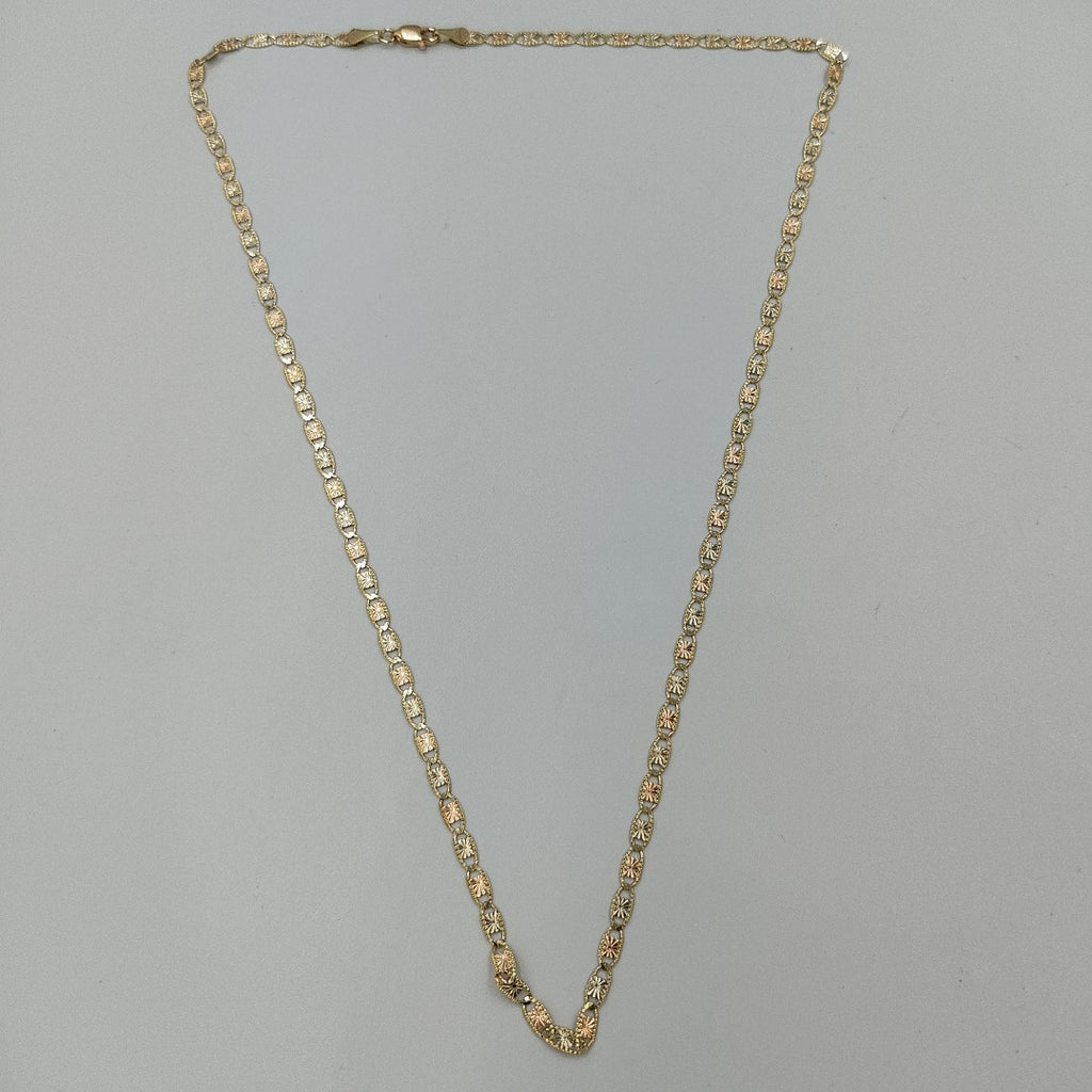 CADENAS TEJIDO GUCHI ORO 10K 55 CM 6.8 GR (NUEVO)