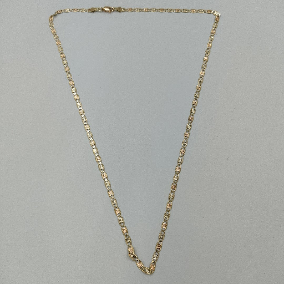 CADENAS TEJIDO GUCHI ORO 10K 55 CM 6.8 GR (NUEVO)