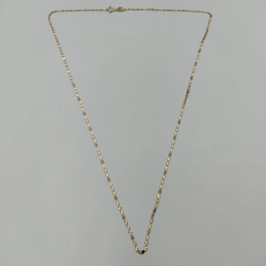 CADENAS TEJIDO GUCHI ORO 10K 55 CM 1.6 GR (NUEVO)