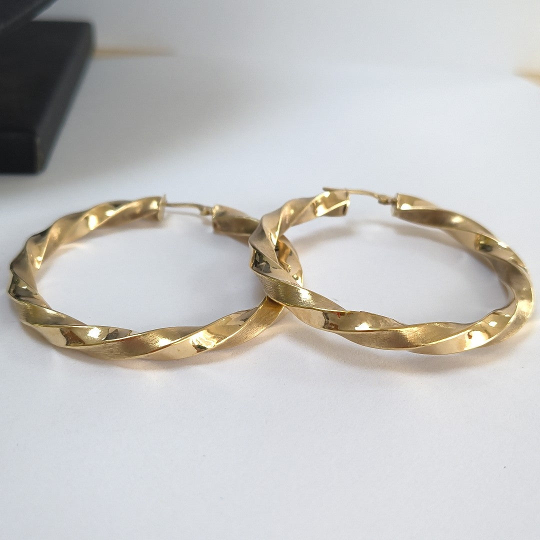 ARRACADAS PAR ORO 10 K 6 GRMS (SEMINUEVO)
