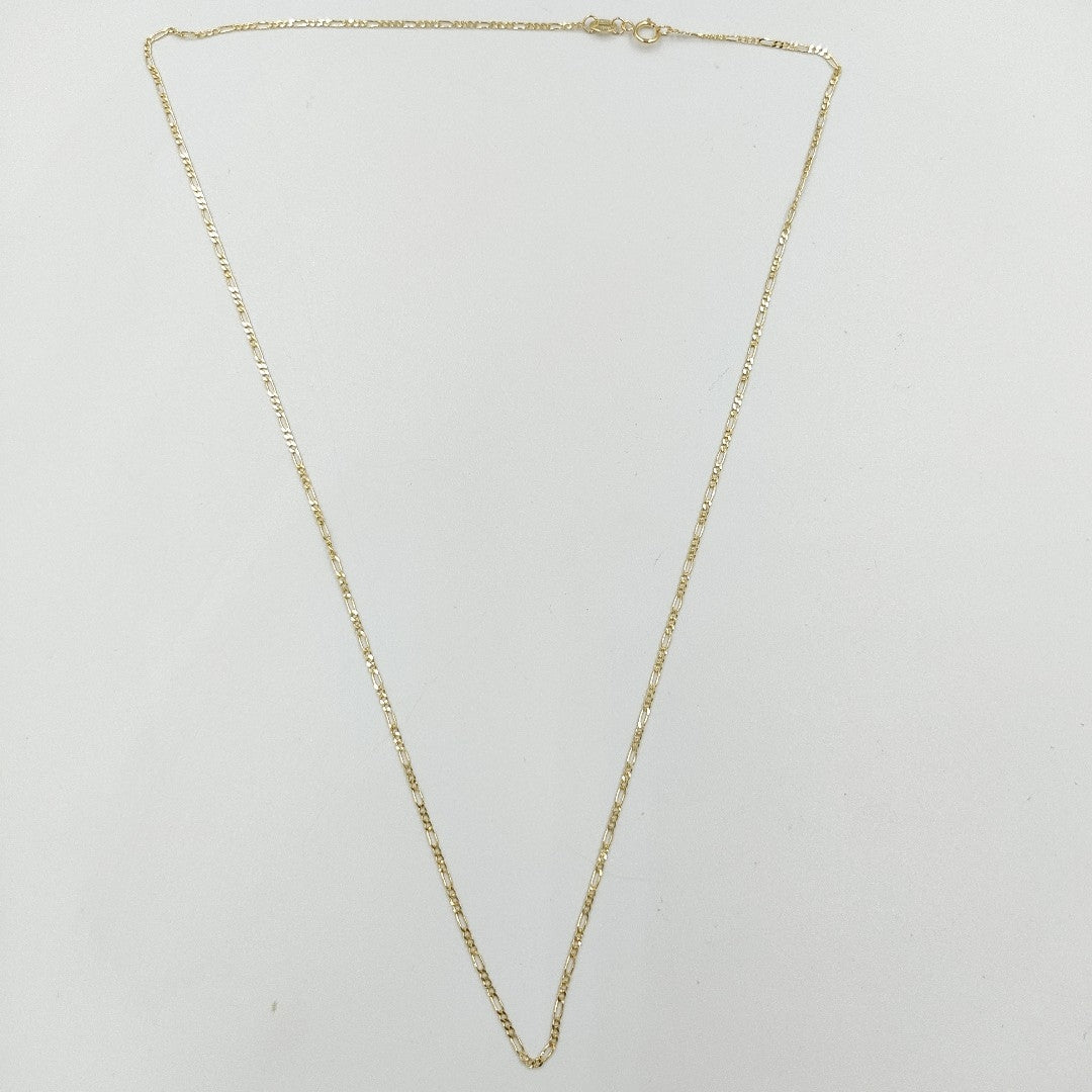 CADENAS TEJIDO 3X1 ORO 14K 55 CM 2.4 GR (NUEVO)