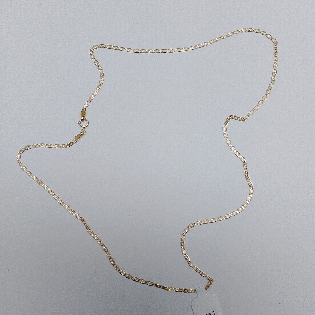 CADENAS TEJIDO GUCHI ORO 10K 55 CM 2.8 GR (NUEVO)