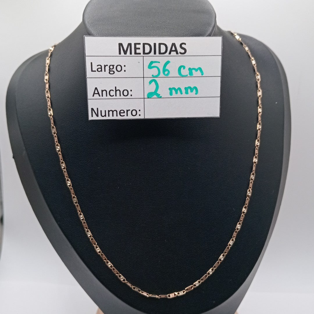 CADENA ORO COMBINADO 10 K 3.1 GRMS (SEMINUEVO)