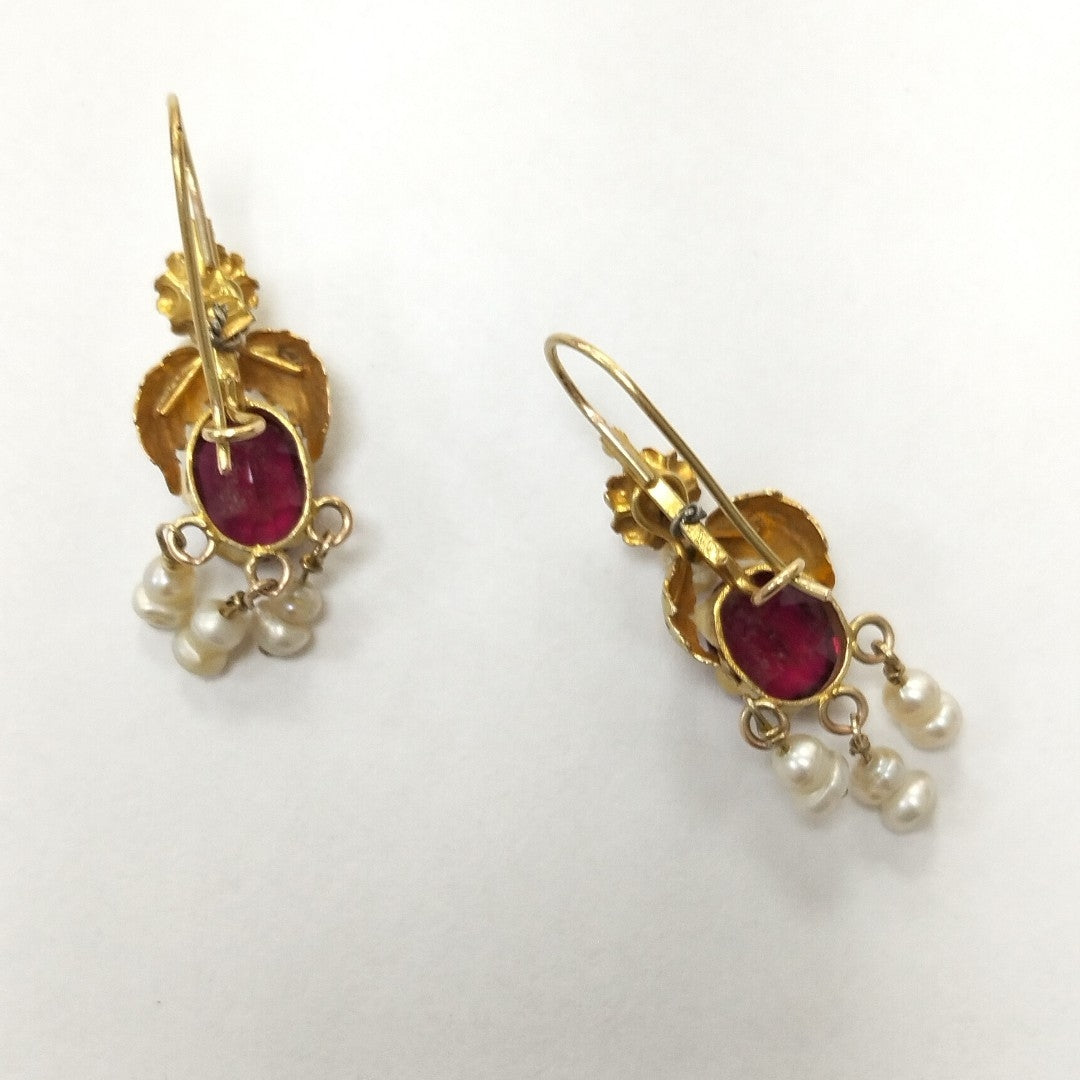 ARETES PAR ORO 8 K 6,20 GRMS (SEMINUEVO)