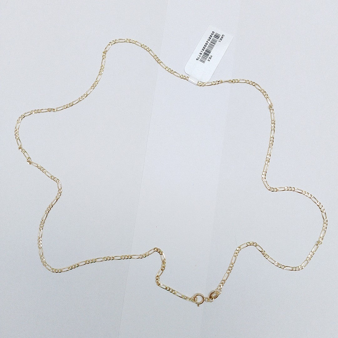 CADENAS TEJIDO 3X1 ORO 10K 55 CM 3.2 GR (NUEVO)