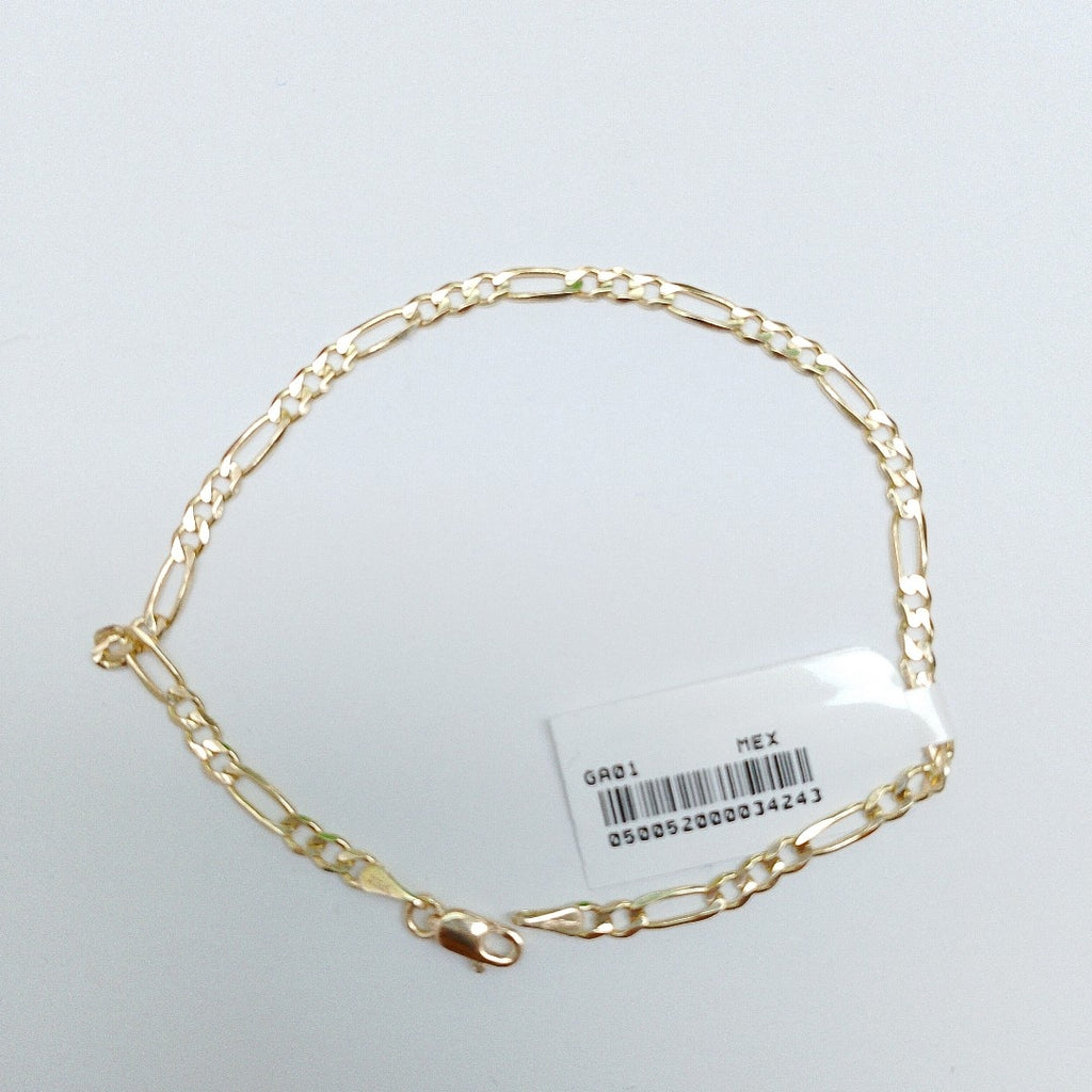 PULSERAS 3X1 ORO 14K 21 CM 3.3 GR (NUEVO)