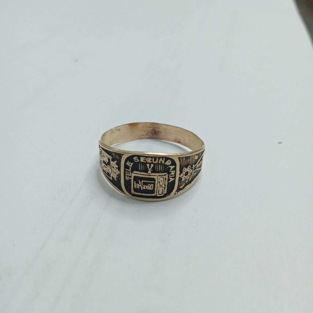 ANILLO DE GRADUACIÓN ORO 8 K 1.6 GRMS (SEMINUEVO)