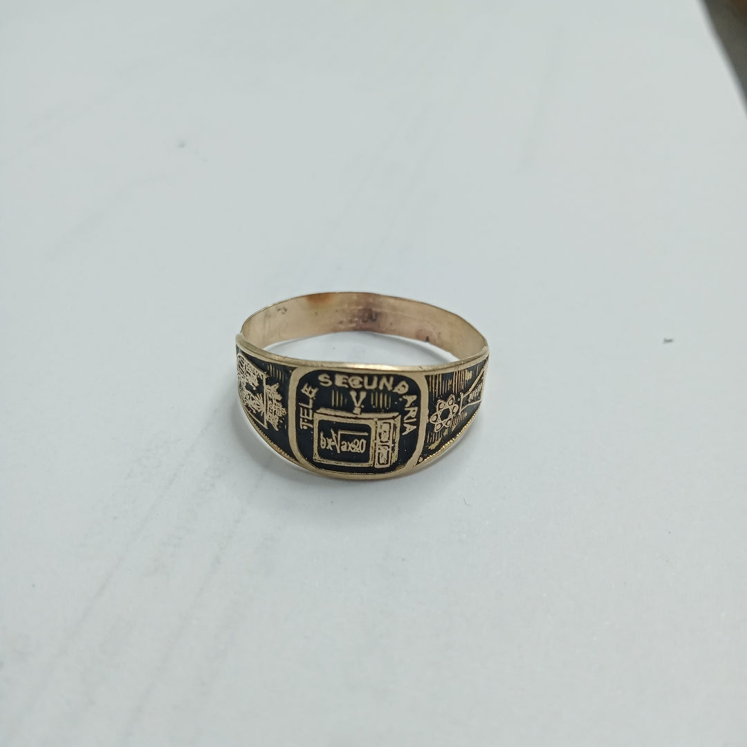 ANILLO DE GRADUACIÓN ORO 8 K 1.6 GRMS (SEMINUEVO)